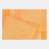 Mooi Oranje goudgroen flessenpatroon Inpakpapier Vel (Voorkant 2)