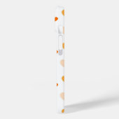 Mooi oranje hartenpatroon Case-Mate iPhone case (Achterkant / Links)