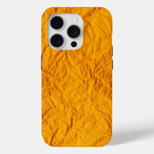 Mooi oranje ontwerp Iphone 15 Pro Hoesje (Achterkant)