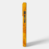 Mooi oranje ontwerp Iphone 15 Pro Hoesje (Achterkant / Links)