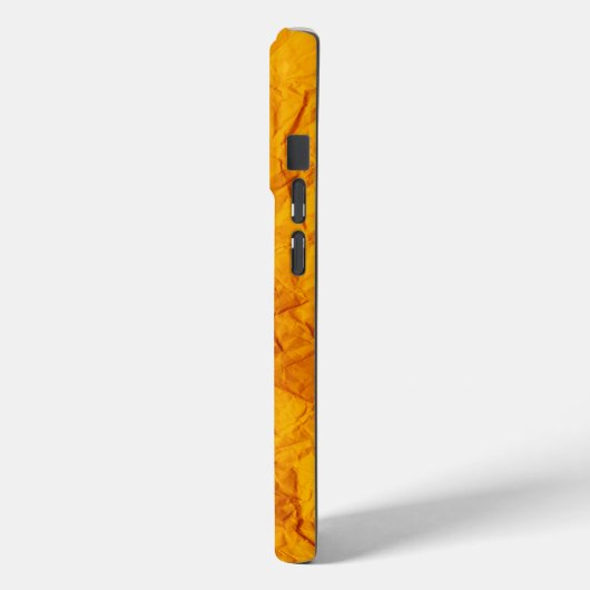 Mooi oranje ontwerp Iphone 15 Pro Hoesje (Achterkant / Links)