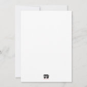 Mooi Orchid Feestdagenkaart (Achterkant)