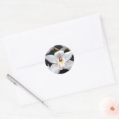 Mooi Orchid Ronde Sticker (Envelop)