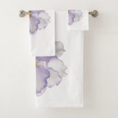 Mooi orchidee op wit bad handdoek (Insitu)