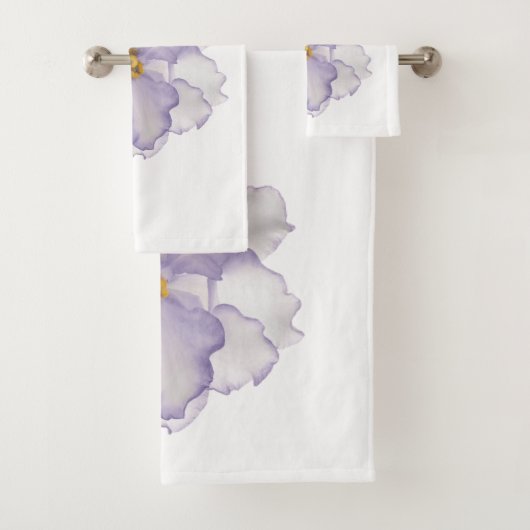 Mooi orchidee op wit bad handdoek (Insitu)