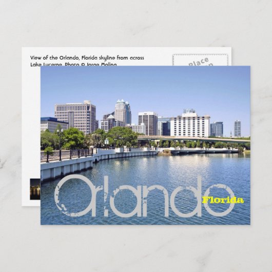 Mooi Orlando, Florida Briefkaart (Voorkant / Achterkant)
