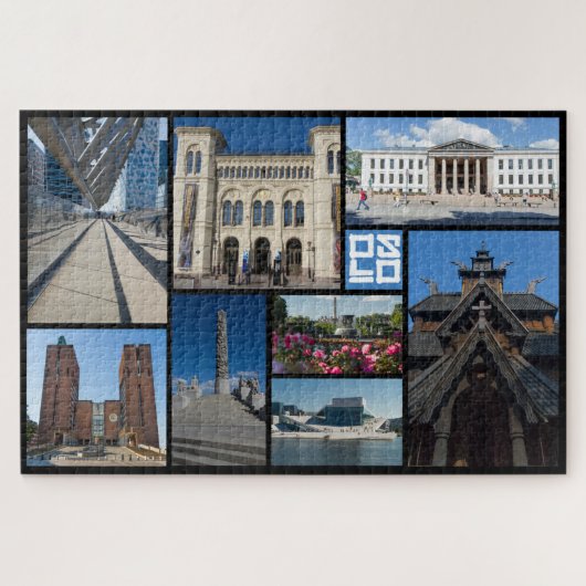Mooi Oslo, horizontaal, Noorwegen, puzzle Legpuzzel (Horizontaal)