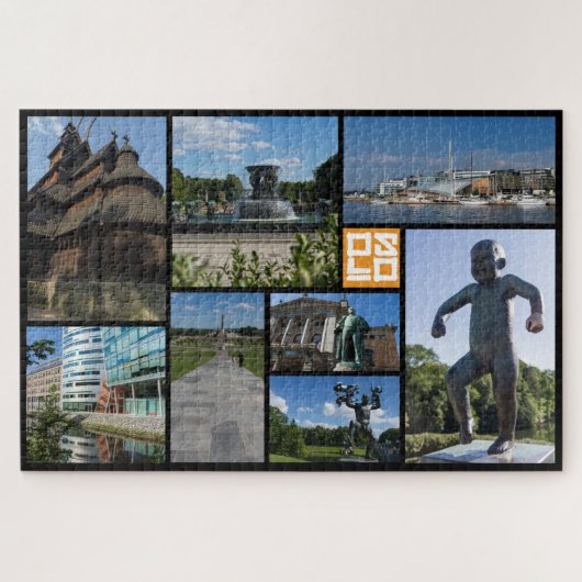 Mooi Oslo, horizontaal, Noorwegen, puzzle Legpuzzel (Horizontaal)