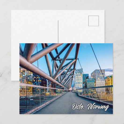 Mooi Oslo, Noorwegen Briefkaart (Voorkant / Achterkant)