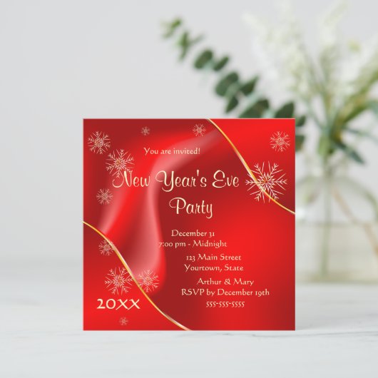 Mooi Oud en Nieuw Feest 2022 Kaart (Staand voorkant)