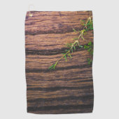 mooi oud hout golfhanddoek (Voorkant)