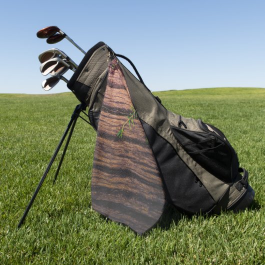 mooi oud hout golfhanddoek (Groen)