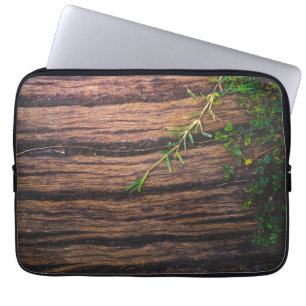 mooi oud hout laptop sleeve