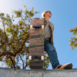 Mooi oud hout persoonlijk skateboard