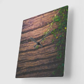 Mooi oud hout vierkante klok (Hoek)