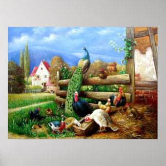 mooi oud posterschilderij 17 poster