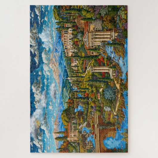 Mooi oud Romeins dorp Legpuzzel (Verticaal)