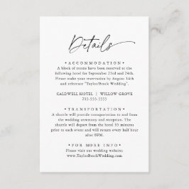 Mooi paar lettertype duo informatiekaartje