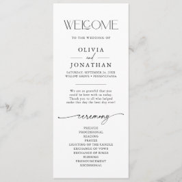 Mooi paar lettertype duo programmakaart