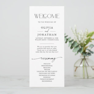 Mooi paar lettertype duo programmakaart