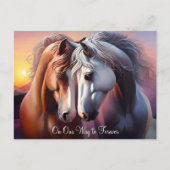 Mooi Paar Paarden Forever Jubileum Briefkaart (Voorkant)