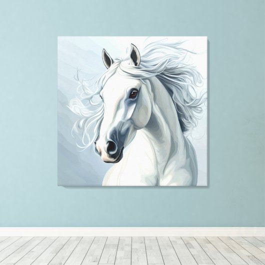 MOOI PAARD #1 CANVAS AFDRUK (Insitu (Houten vloer))