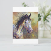 mooi paard bedankkaart (Staand voorkant)