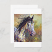 mooi paard bedankkaart (Voorkant / Achterkant)