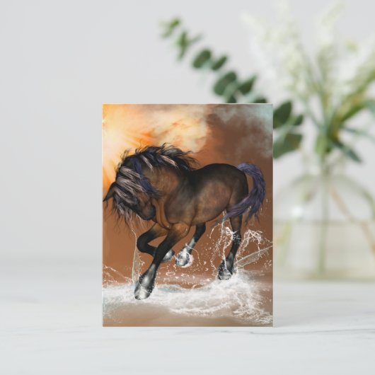 Mooi paard briefkaart (Staand voorkant)