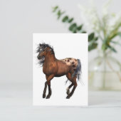 mooi paard briefkaart (Staand voorkant)