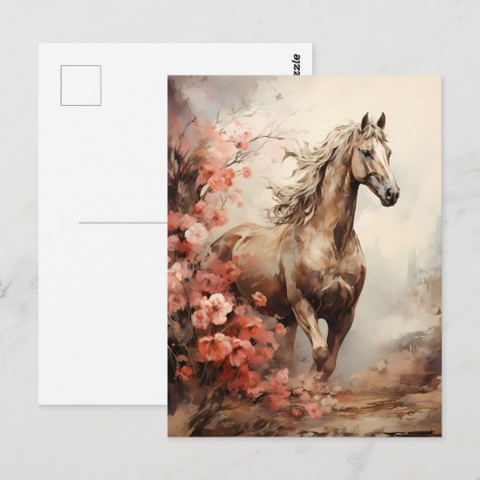 mooi paard briefkaart (Voorkant / Achterkant)