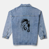 Mooi Paard Design Denim Jasje Jacket (Achterkant)