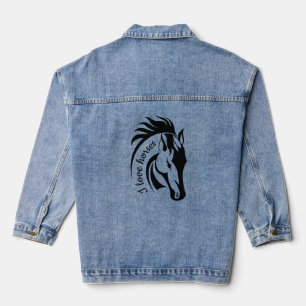 Mooi Paard Design Denim Jasje Jacket