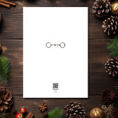 Mooi paard en Holly Winter Holiday Kerstmis Kaart