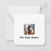 Mooi Paard en Pony Notitiekaartje (Achterkant)