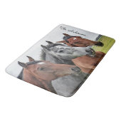 Mooi paard gepersonaliseerd badmat (Gekanteld)
