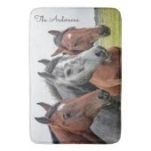 Mooi paard gepersonaliseerd badmat (Voorkant Verticaal)