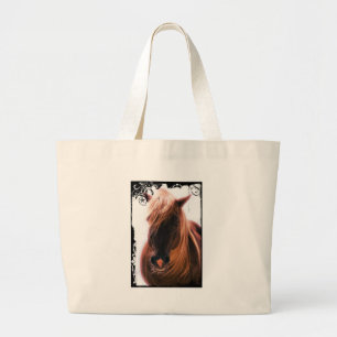 Mooi paard grote tote bag