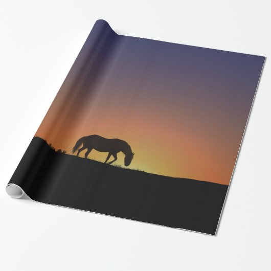Mooi paard in de Zuidwestelijke Zonnegegift Wrap Cadeaupapier (Uitgerold)