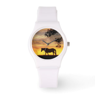Mooi Paard in het Horloge van de Zonsondergang