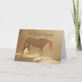 Mooi Paard in het Lichte Verlies van de Sympathie Kaart (Voorkant)