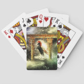 Mooi paard in het universum speelkaarten (Achterkant)