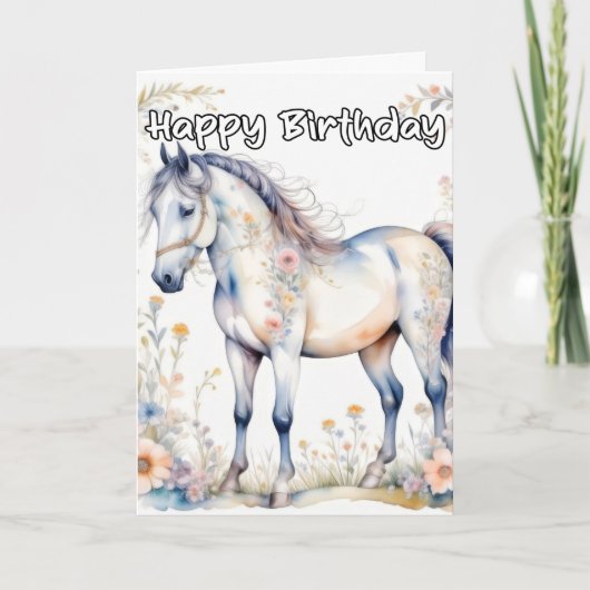 Mooi paard kaart (Voorkant)