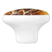 Mooi paard keramische knop (Zijkant)