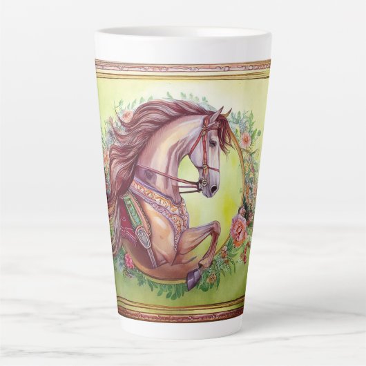 Mooi paard latte mok (Voorkant)