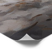 Mooi Paard met Winter Krans Kerstmis Poster (Hoek)