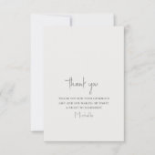 Mooi paard Modern Script Birthday Flat Bedankkaart (Voorkant)