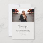 Mooi paard Modern script foto 'Birthday Flat' Bedankkaart (Voorkant)