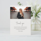 Mooi paard Modern script foto 'Birthday Flat' Bedankkaart (Staand voorkant)