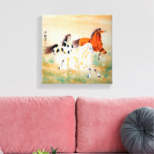 Mooi Paard Motief Oosters Verpakt Canvas Prin (Insitu (Woonkamer))